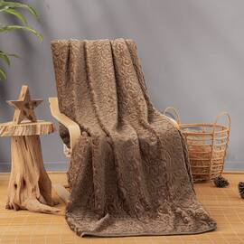 Плед Cotton Box 220X240 EMBOSS CAPPUCCINO, Цвет: коричневый, Размер: 220x240