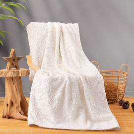 Плед Cotton Box 220X240 EMBOSS KREM, Цвет: кремовый, Размер: 220x240