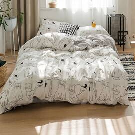 Постільна білизна Love you VIP сатин лайт 200х220 tlg 2303, Розмір: двоспальний євро 200х220, Основний колір: білий