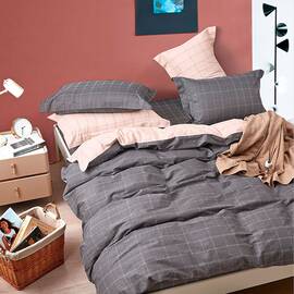 Постільна білизна Love you VIP сатин лайт 200х220 tlg 2307, Розмір: двоспальний євро 200х220, Основний колір: сірий