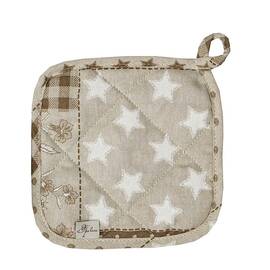 Прихватка 20х20 Печворк бежевый Господиня Прованс (031496)