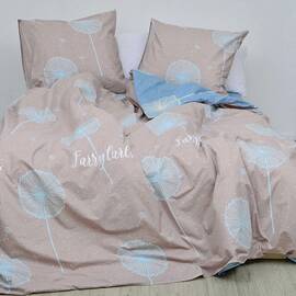 Постільна білизна 19008 ранфорс 200х220 Вілюта, Розмір: двоспальний євро 200х220, Основний колір: бежевий