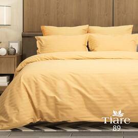 Постельное белье 89 сатин-страйп 175х210 Вилюта, Размер: двуспальный 175х210, Основной цвет: горчичный