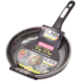 Сковорода О26см із надміцним антипригарним покриттям ILAG Kamille (4413), Колір: чорний, Тип: сковорода, Форма: кругла, Діаметр (см): 26