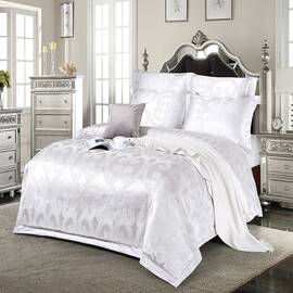 Постельное белье Love you жаккард 160х220 2-62., Размер: полуторный 160х220, Основной цвет: белый