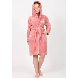 Халат детский NUSA для девочек 33007 pudra (15-16 лет), Цвет: нежно-розовый, Размер детский: 15-16 лет