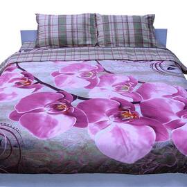 Постільний комплект сатин євро Руно (845.137К_20-1315Fuchsia)