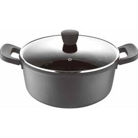 Каструля з кришкою Bergner Retro, 20 см 2,5 л (BG-30737-NP), Тип: каструля, Об'єм: 2,5 л, Колір: чорний