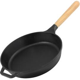 Сковорода чавунна 220х40 мм зі знімною ручкою NEXT Brizoll (N2240-P), Колір: чорний, Тип: сковорода, Форма: кругла, Діаметр (см): 22