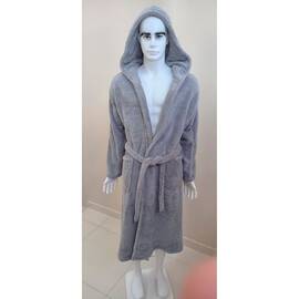 Халат мужской махровый Welsoft Cri 2XL Zeron (19247), Цвет: серый, Размер: 2XL