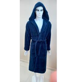 Халат мужской махровый Welsoft Темно синий Lacivert 3XL Zeron (19256), Цвет: синий, Размер: 3XL