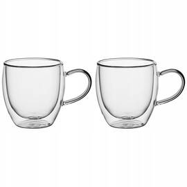 Набір чашок 250 мл з двошарового скла 2шт Kamille (9010)