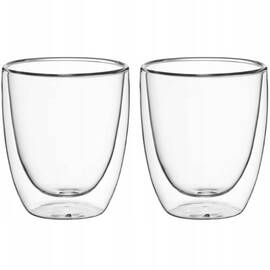 Набір склянок 300 мл з двошарового скла 2шт Kamille (9004)