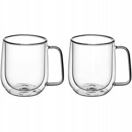 Набір чашок 300 мл з двошарового скла 2шт Kamille (9007)
