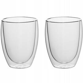 Набір склянок 350 мл з двошарового скла 2шт Kamille (9008)