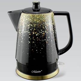 Чайник электрический керамический 1,5 л Maestro (MR074-GOLD)