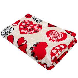 Плед 90х130 вязаный Серця LOVE Прованс (033025), Цвет: красный, Размер: 90x130