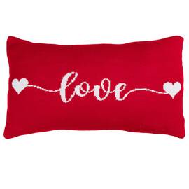 Подушка в'язана LOVE 30х45 Прованс (033027), Колір: червоний, Розмір: 30x45