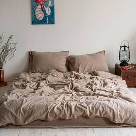 Постельное белье La Modno 160х220 STONEWASHED CAPPUCCINO (200305), Размер: полуторный 160х220, Основной цвет: капучино