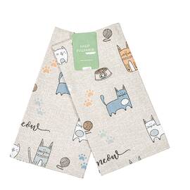 Набор полотенец Home Line 40Х60 -2 ШТ КІТ НА КУХНІ бежевое (175289), Цвет: бежевый, Размер: 40x60