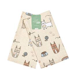 Набор полотенец Home Line 40Х60 -2 ШТ КІТ НА КУХНІ пісочний (175290), Цвет: коричневый, Размер: 40x60