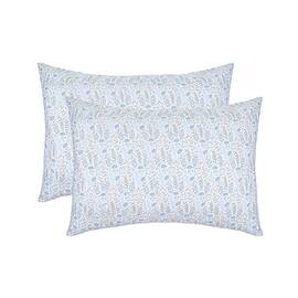 Наволочка бязева Home Line 50х70 (2 шт.) ЦВІТІННЯ ТРАВ блакитна (176877), Колір: блакитний, Тип: наволочки, Розмір: 50x70