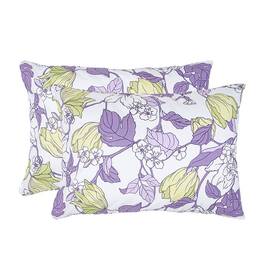 Наволочка бязева Home Line 50х70 (2 шт.) ВЕСНЯНИЙ ВЕЧІР бузково-зелена (174441), Колір: бузковий, Тип: наволочки, Розмір: 50x70