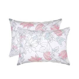 Наволочка бязева Home Line 50х70 (2 шт.) ВЕСНЯНИЙ ВЕЧІР сіро-рожева (169567), Колір: рожевий, Тип: наволочки, Розмір: 50x70