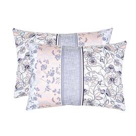 Наволочка бязева Home Line 50х70 (2 шт.) ЗАТИШОК сіро-рожева (173301), Колір: сірий, Тип: наволочки, Розмір: 50x70