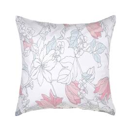 Наволочка бязева Home Line 70х70 ВЕСНЯНИЙ ВЕЧІР сіро-рожева (173847), Колір: рожевий, Тип: наволочки, Розмір: 70x70