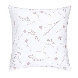 Наволочка бязева Home Line 70х70 ВОЛОШКИ рожево-лілова на білому (178727), Колір: білий, Тип: наволочки, Розмір: 70x70