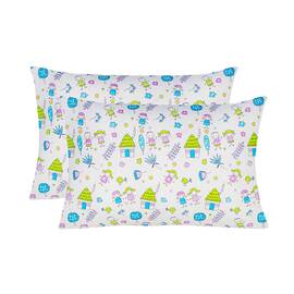 Наволочка бязева Home Line 40х60 ДІВЧАТА ТА ХЛОПЧИКИ салатові (2 шт.) (169053), Колір: салатовий, Тип: наволочки, Розмір: 40x60