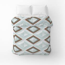 Пододеяльник бязевый Home Line 145х215 КАЛЕЙДОСКОП ментоловая/серо-зеленый (174450), Цвет: зеленый, Тип: пододеяльники, Размер: 143x215
