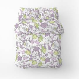 Підковдра бязевий Home Line 150Х215 ВЕСНЯНИЙ ВЕЧІР бузково-зелений (174444), Колір: бузковий, Тип: підковдри, Розмір: 150x215