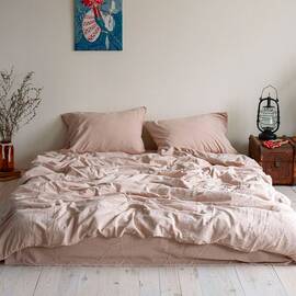 Постельное белье La Modno 2шт(160х220) STONEWASHED BEIGE (200318), Размер: семейный 2шт(160x220), Основной цвет: бежевый