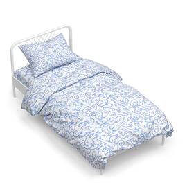 Простирадло бязевое Home Line 150х215 ВЕНЗЕЛЬ блакитна (160350), Колір: блакитний, Тип: простирадла, Розмір: 150x215