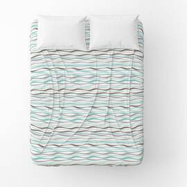 Простынь бязевая Home Line 145Х215 ХВИЛЯ бирюзовая (165389), Цвет: бирюзовый, Тип: простыни, Размер: 145x215