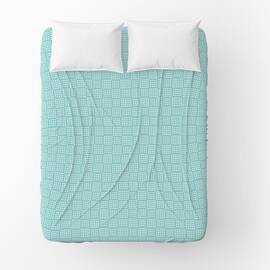 Простынь бязевая Home Line 150Х215 клетка бирюзовая (165435), Цвет: бирюзовый, Тип: простыни, Размер: 150x215