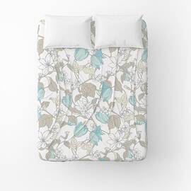 Простирадло бязеве Home Line 145х215 ВЕСНЯНИЙ ВЕЧІР блакитний (173549), Колір: блакитний, Тип: простирадла, Розмір: 145x215