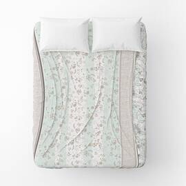 Простирадло бязеве Home Line 145х215 ЗАТИШОК капучино-ментолова (173555), Колір: коричневий, Тип: простирадла, Розмір: 145x215