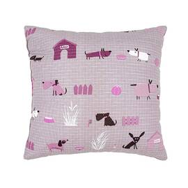 Подушка декоративна Home Line 40Х40 ГАВ-ГАВ сіро-бузкова (178516), Колір: бузковий, Розмір: 40x40