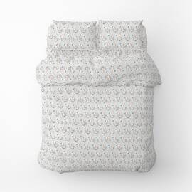 Постельное белье Home Line Фланель 160х220 (1 нав 50х70) ЦВІТІННЯ ТРАВ голубой (179190), Размер: полуторный 145х210, Основной цвет: голубой