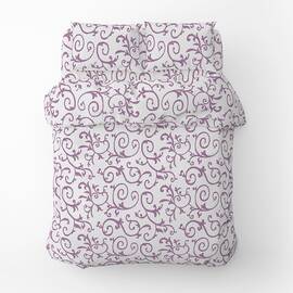 Полуторный комплект Home Line Бязь 145х214 ВЕНЗЕЛЬ лиловый (50х70) (162237), Размер: полуторный 145х210, Основной цвет: фиолетовый