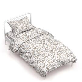 Полуторный комплект Home Line Бязь 145х214 ВЕНЗЕЛЬ шоколад(50х70) (161416)