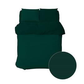 Постільна білизна Home Line Сатин 200х220 страйп 0.2Х0.2 зелений (169194), Розмір: двоспальний євро 200х220, Основний колір: зелений