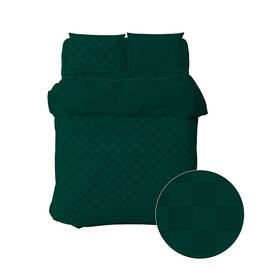 Постельный комплект Home Line Сатин семейный ШАХМАТ 4Х4 зеленый (семейный) (169202), Размер: семейный 2шт(160x220), Основной цвет: зеленый