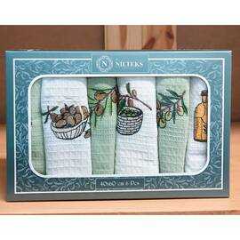 Кухонные вафельные полотенца 40х60 6шт. Nilteks (19997)