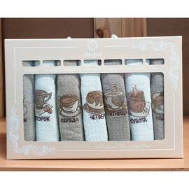 Кухонные вафельные полотенца 40х60 7шт Zeron (19995)