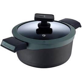 Каструля з кришкою MasterPro Gastro reeco, 7,2 л (BGMP-8108), Тип: каструля, Об'єм: 7,2 л, Колір: чорний