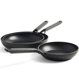 Набор сковородок KitchenAid CFA, 20+24+28 см с керамическим покрытием (CC003570-001), Цвет: черный, Тип: набор сковородок, Форма: круглая, Диаметр (см): 20/24/28